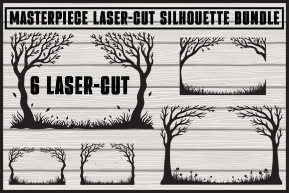 Download Floral Laser Cut Silhouette Panels - Floral Collection