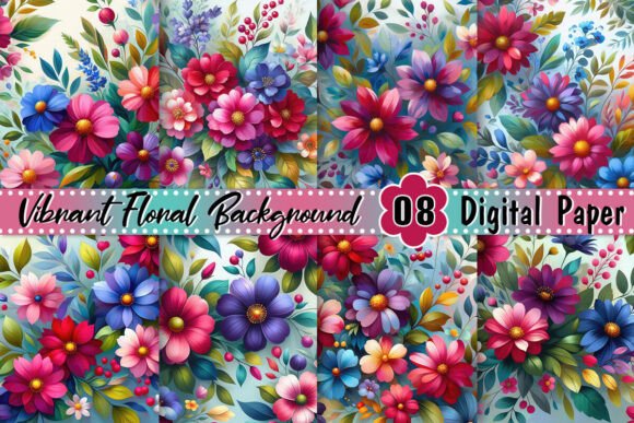Download Vibrant Floral Background - Floral Collection