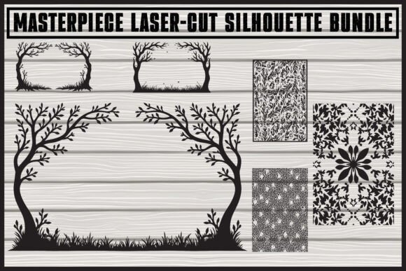 Download Floral Laser Cut Silhouette Panels - Floral Collection