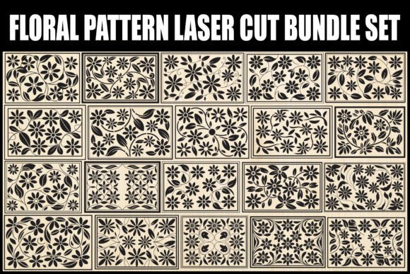 Download Floral Pattern Laser Cut Bundle Set - Floral Collection