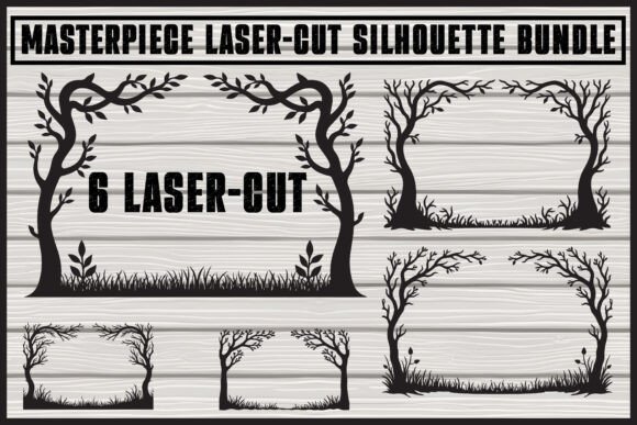 Download Floral Laser Cut Silhouette Panels - Floral Collection