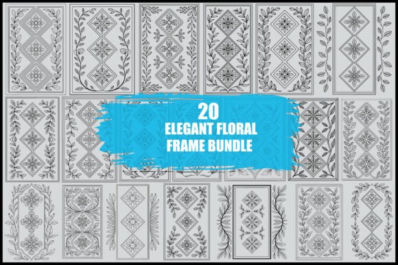 Download Elegant Floral Frame Bundle - Floral Collection