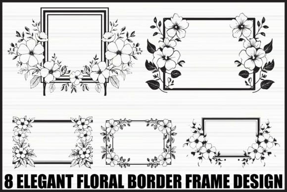 Download Elegant Floral Frame Bundle - Floral Collection
