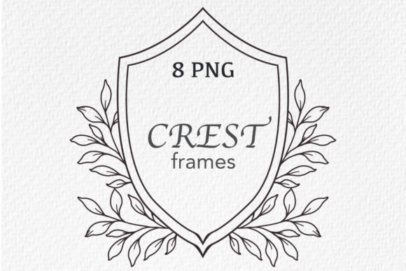 Download Floral Wedding Crest Frame Outline - Floral Collection