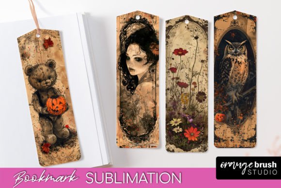 Download Vintage Halloween Scrapbook Bookmark PNG - Halloween scrapbook Collection