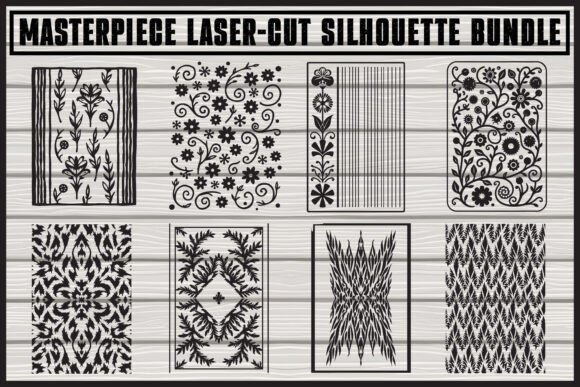 Download Floral Laser Cut Silhouette Panels - Floral Collection