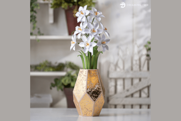 Download Paperwhites Floral Arrangement SVG - Floral Collection