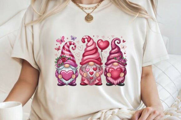 Download Three Cute Valentines Day Gnome PNG - Cute valentine Collection