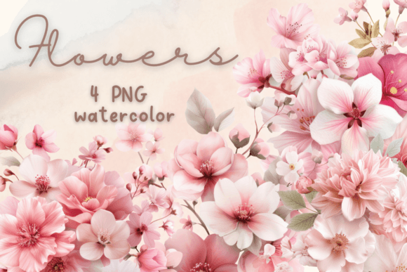 Download Flowers Watercolor Floral Pink Blossom - Floral Collection