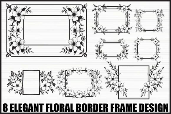 Download Elegant Floral Frame Bundle - Floral Collection