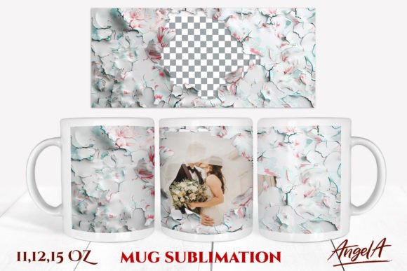 Download Photo Frame Mug, Floral Frame PNG - Floral Collection