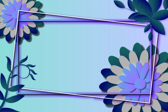 Download Vector Frame of a Flower Pattern - Vector frame Collection