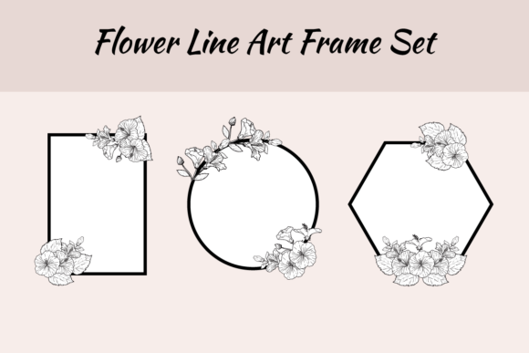 Download Hibiscus Flower Frame Lineart SVG - Premium Resources
