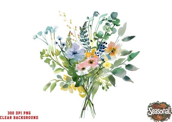 Download Watercolor Floral Border PNG. Wildflower - Floral Collection