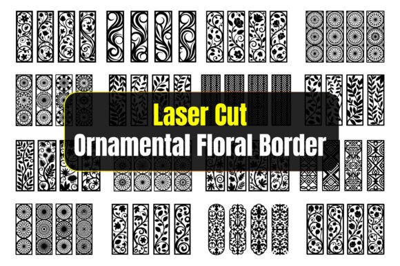 Download Laser Cut Ornamental Floral Border - Floral Collection
