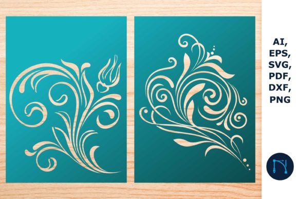 Download Floral Greeting Card Cutting SVG Bundle - Floral Collection
