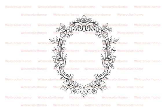 Download Vintage Floral Frame SVG Cut File - Floral Collection