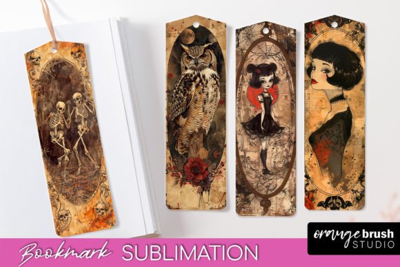 Download Vintage Halloween Scrapbook Bookmark PNG - Halloween scrapbook Collection