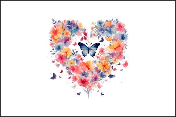 Download Creative Watercolor Floral Butterfly - Floral Collection