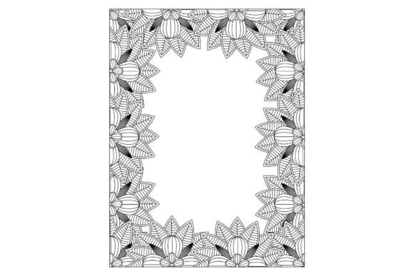 Download Floral Border Coloring Pages Bundle - Floral Collection
