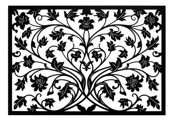 Download Black Floral Pattern Swirling Flowers - Floral Collection