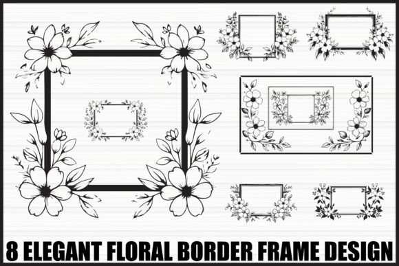 Download Elegant Floral Frame Bundle - Floral Collection