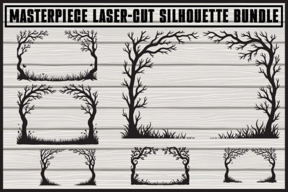 Download Floral Laser Cut Silhouette Panels - Floral Collection