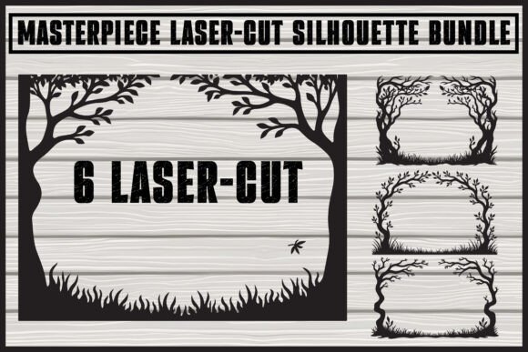 Download Floral Laser Cut Silhouette Panels - Floral Collection