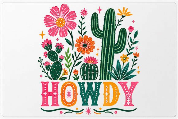 Download Howdy Cactus Floral PNG - Floral Collection