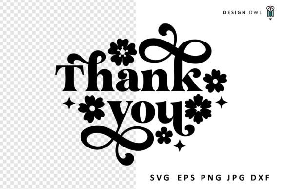 Download Thank You - Floral SVG - Floral Collection