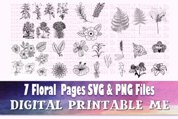 Download Floral Illustration Flower Page Pack - Floral Collection