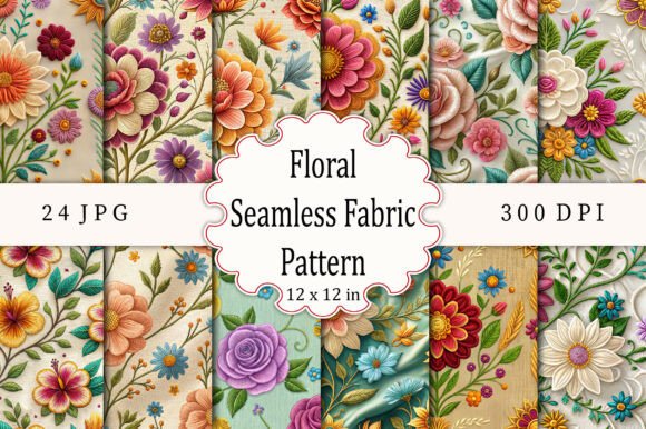 Download Floral Seamless Fabric Pattern - Floral Collection